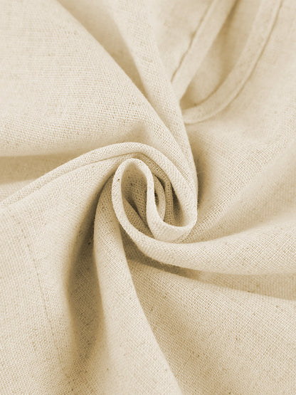 Conjunto de dos piezas de pantalones anchos de lino utilitario