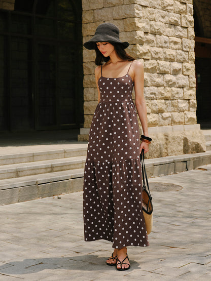 Vestido de algodón con lunares