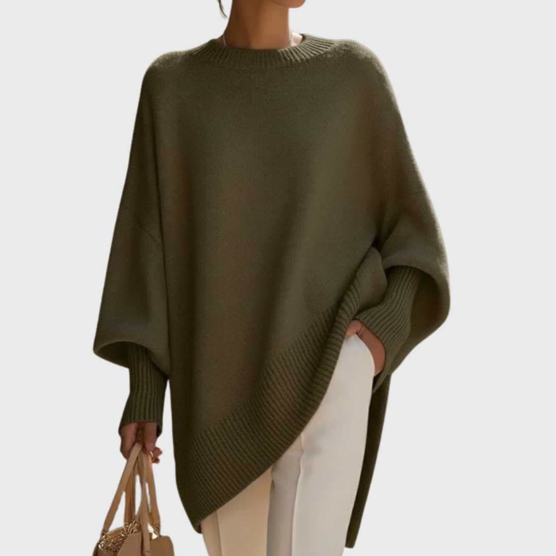 Suéter-poncho oversize Livia