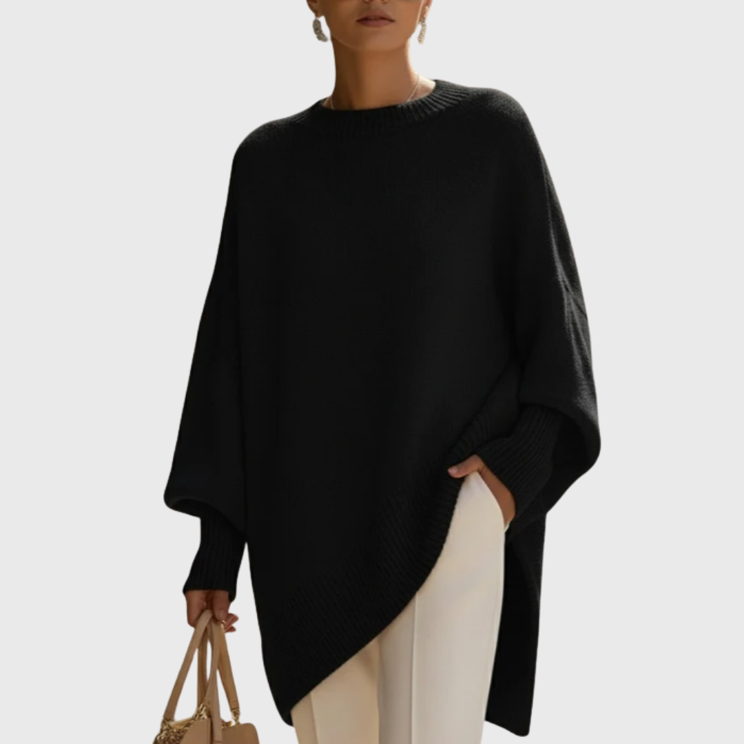 Suéter-poncho oversize Livia