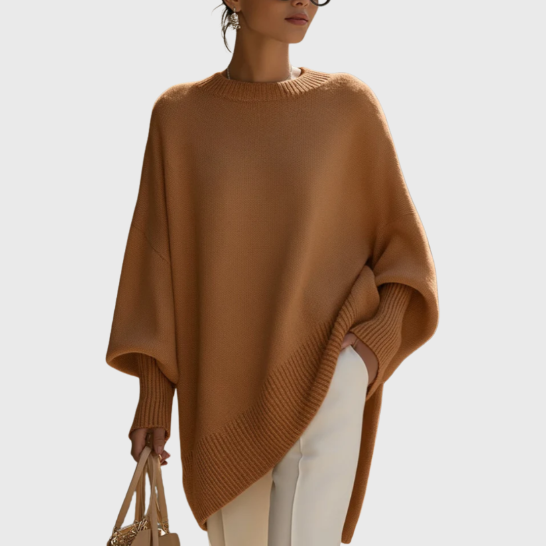 Suéter-poncho oversize Livia