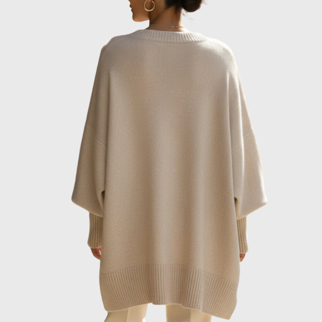 Suéter-poncho oversize Livia