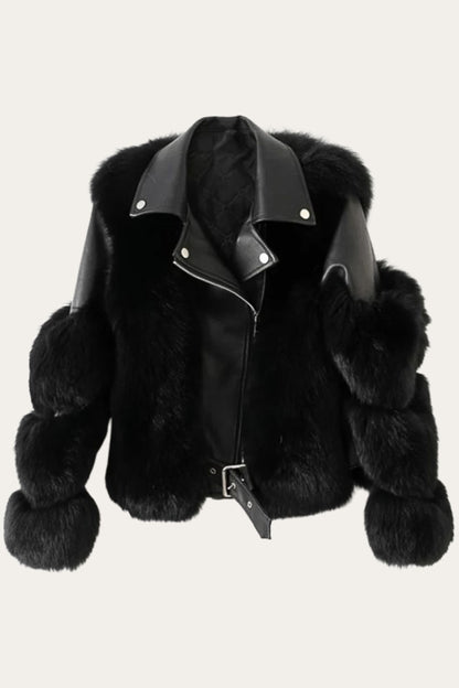 Chaqueta de piel de lujo