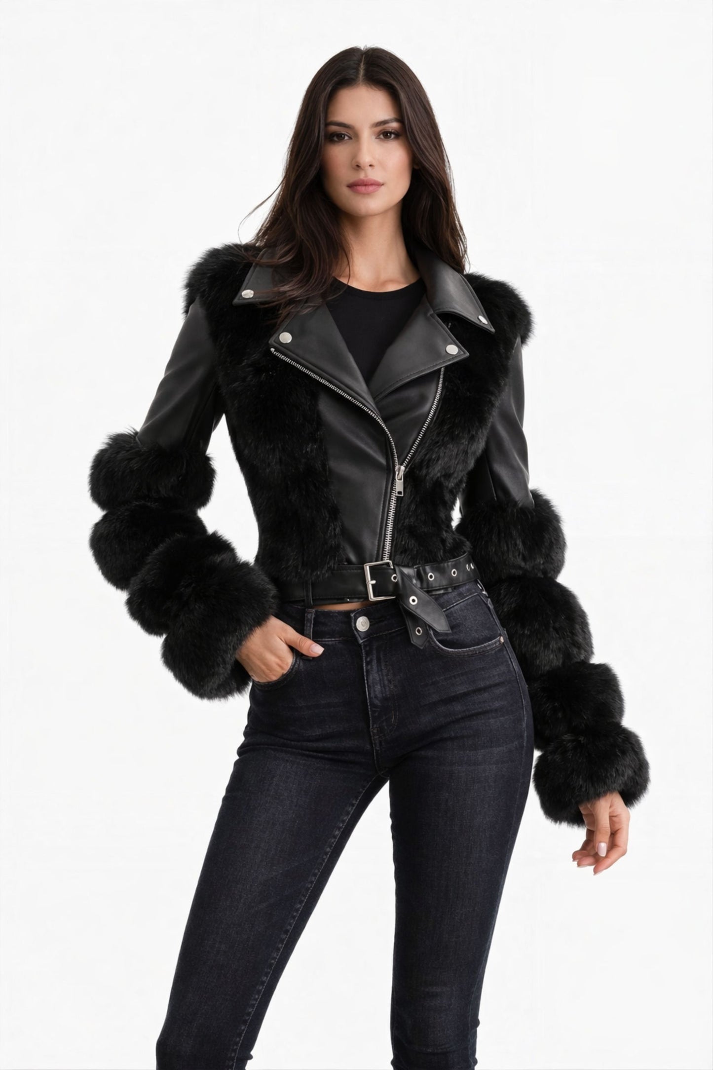 Chaqueta de piel de lujo