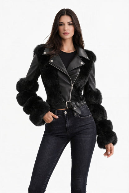 Chaqueta de piel de lujo