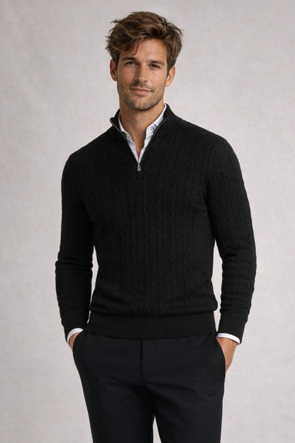 Suéter Adamo Clásico con cremallera de media