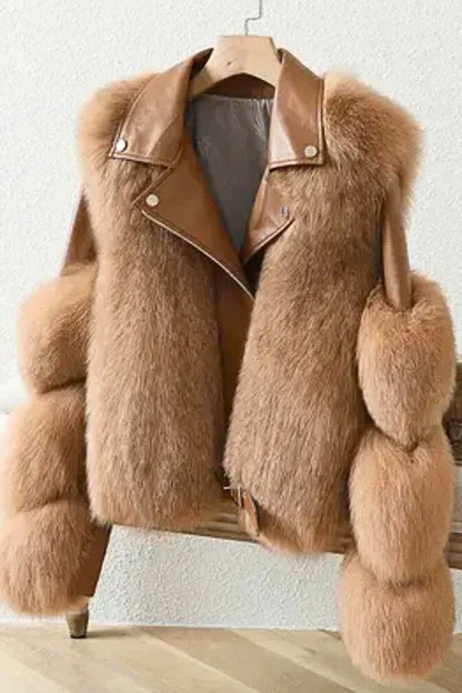 Chaqueta de piel de lujo