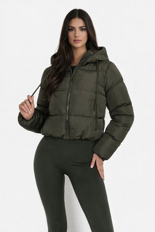 Chaqueta acolchada con capucha