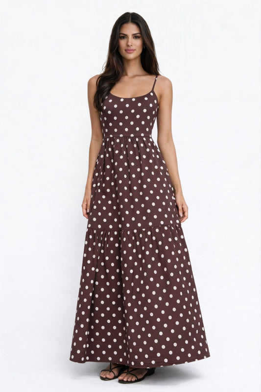 Vestido de algodón con lunares