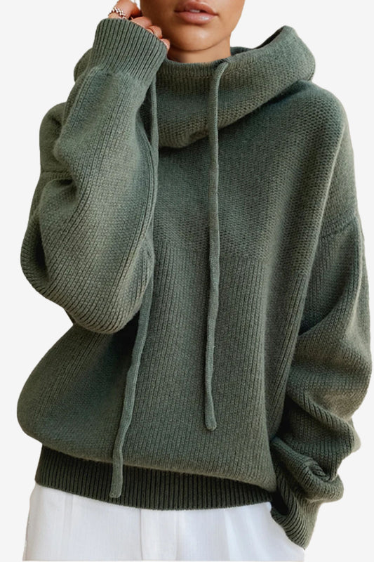 Suéter de cuello alto de lana merino Charlotte