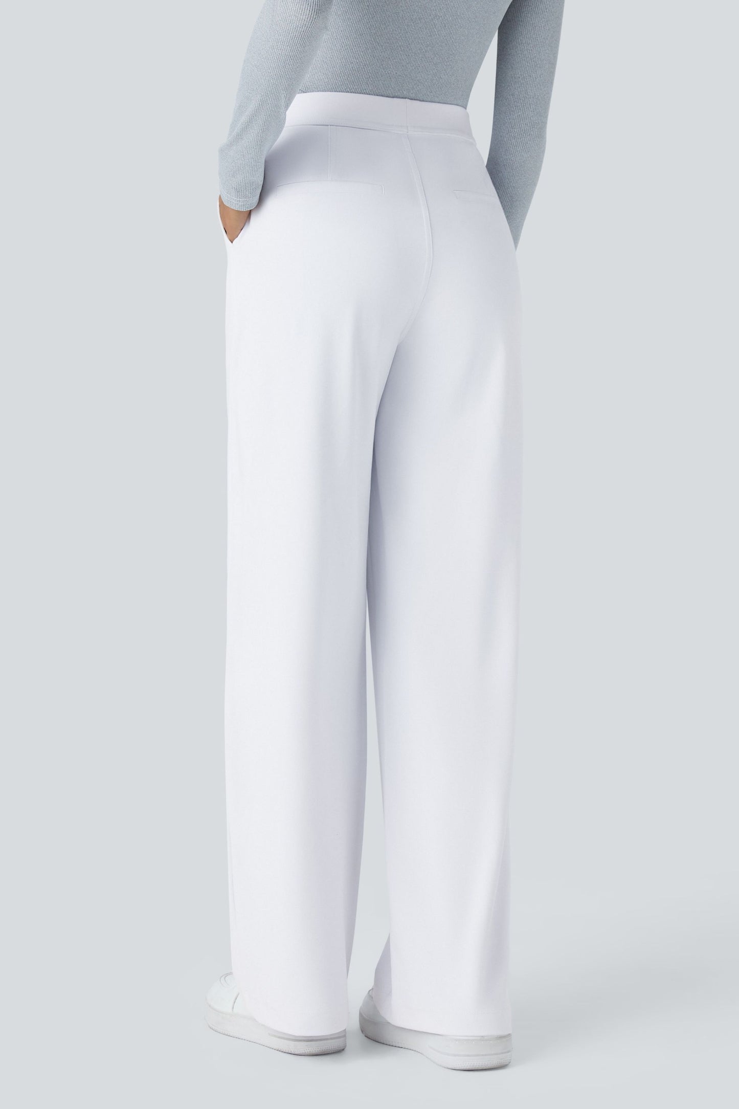 Pantalón de tela elástica plisada Catalina Ferro Flex™