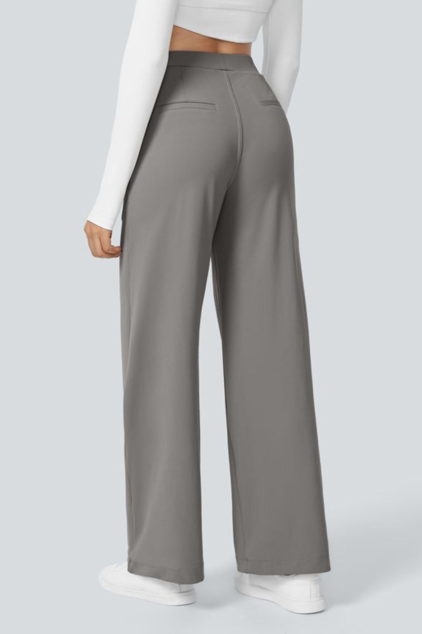 Pantalón de tela elástica plisada Catalina Ferro Flex™