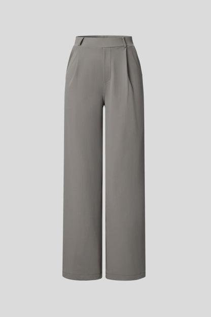 Pantalón de tela elástica plisada Catalina Ferro Flex™