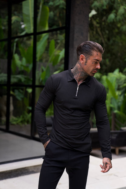 Elegante jersey con cremallera