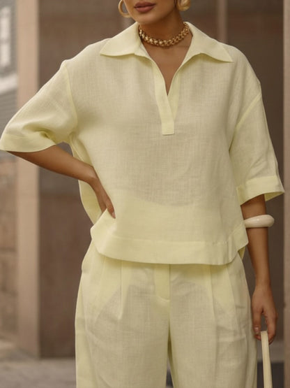 Conjunto Lino Casual