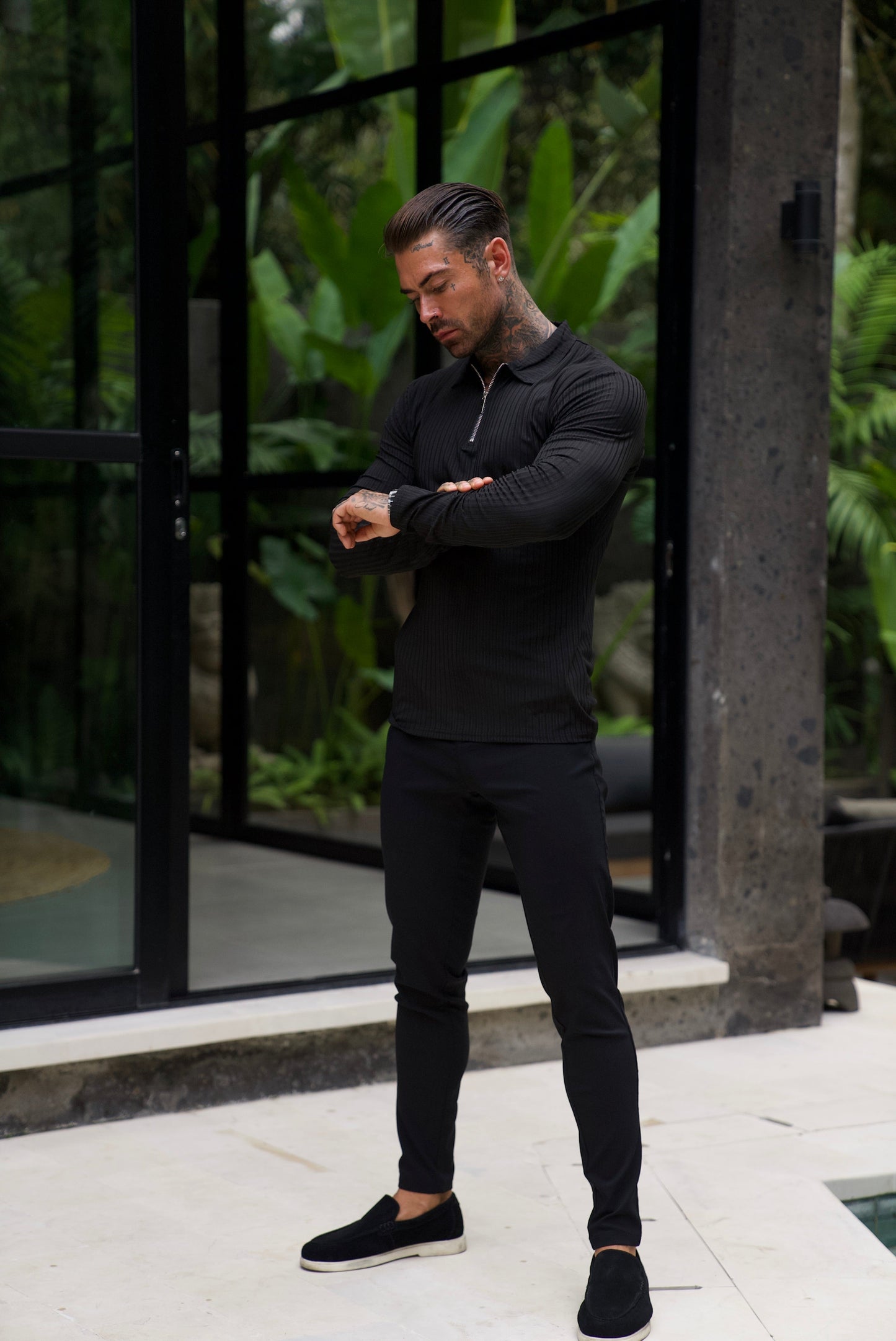 Elegante jersey con cremallera
