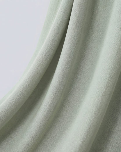 Pantalón Palazzo de Tiro Alto con Acabado Lino